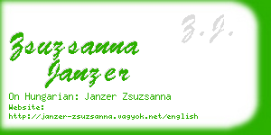 zsuzsanna janzer business card